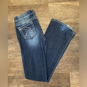 Womens Silver Bootcut Jeans. Size 26x33.